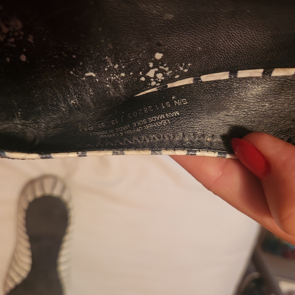 Tb navy stripe flats, 8 - Picture 4 of 4